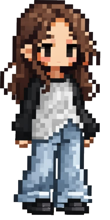 Camille, en personnage pixel
